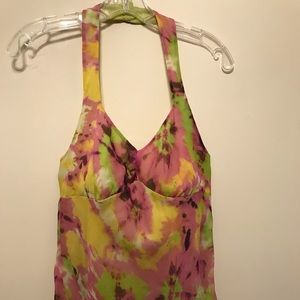 INC Silk Floral Halter Top